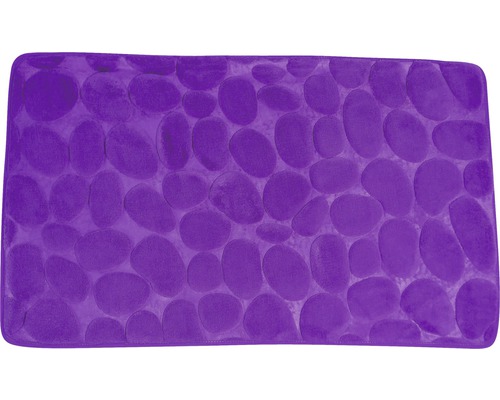 Tapis de bain Caillou violet 40x60 cm