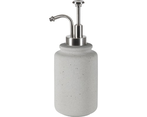 Distributeur à savon Spirella Cement gris
