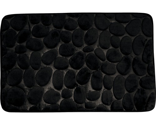 Badteppich Kiesel schwarz 40x60 cm