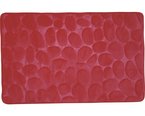 Tapis de bain Caillou rouge 40x60 cm