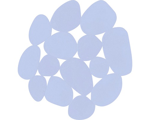 Patins antidérapants Caillou bleu 4 pièces