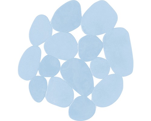 Patins antidérapants Caillou bleu clair 4 pièces