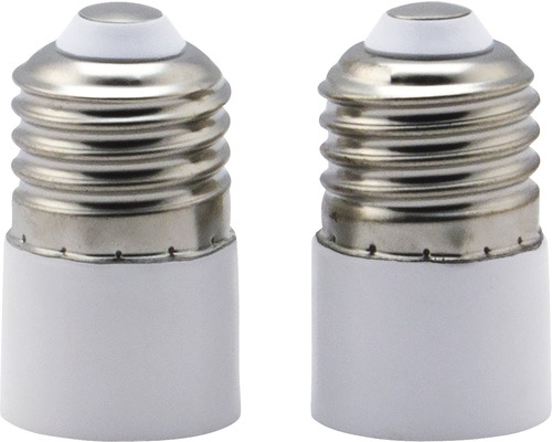 Deux adaptateurs de douille de lampe E27 vers E14