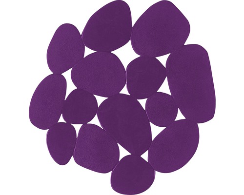 Patins antidérapants Caillou violet 4 pièces