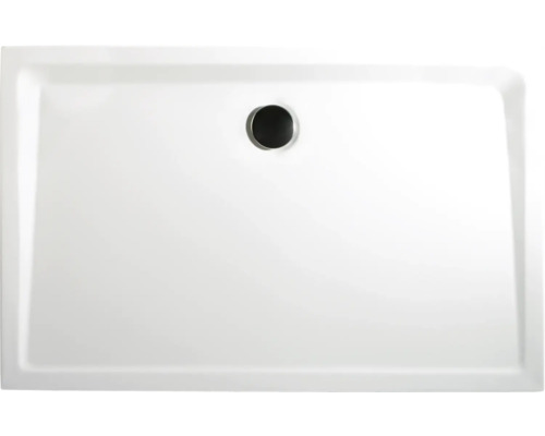 Kit complet receveur de douche SCHULTE Extra-flach 100 x 80 x 4 cm blanc alpin lisse D212810 04