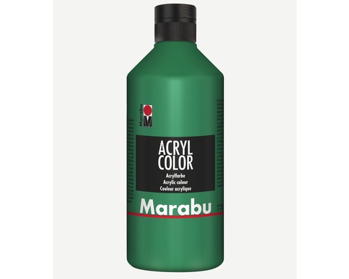 Marabu Acrylfarbe Acryl Color saftgrün 067 500 ml Acrylfarbe von Marabu in einer Flasche
