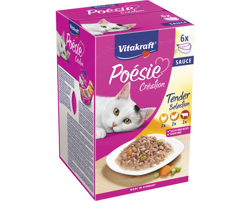 Nourriture pour chats Vitakraft Poésie Multipack Sauce 6x85 g