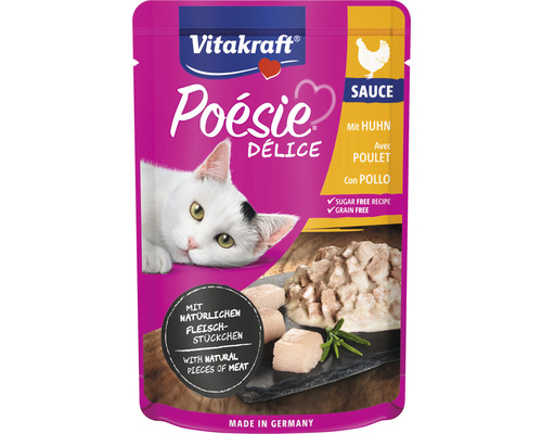 Nourriture pour chats Vitakraft Poésie DéliSauce filet de poulet 85 g