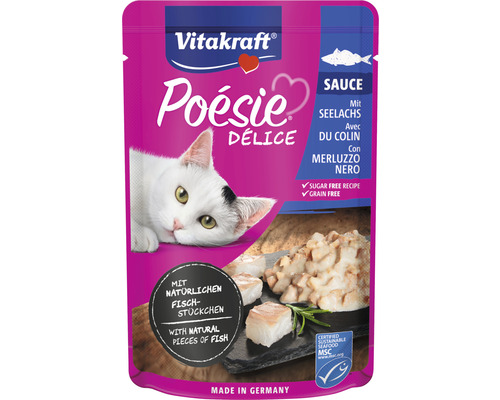 Nourriture pour chats Vitakraft Poésie DéliSauce saumon 85 g