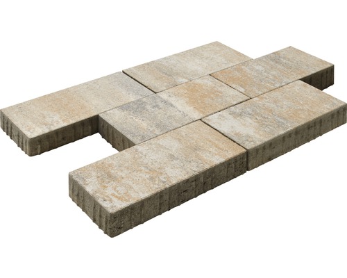 Élément de pavé rectangulaire en béton