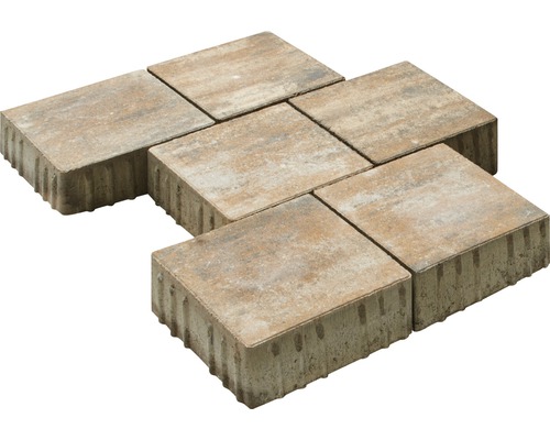 Plusieurs pavés en béton pour l''aménagement paysager