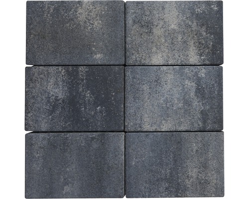 Six pavés gris en béton