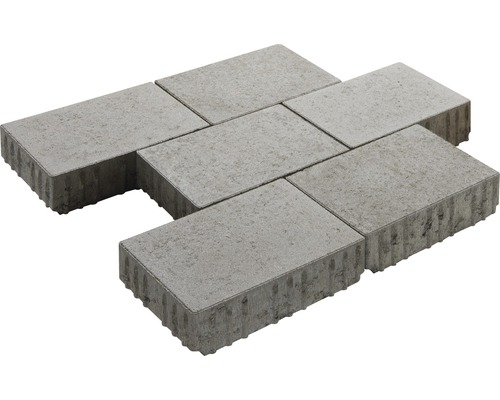 Pavé Crescendo écologique Fuga gris 30 x 20 x 8 cm