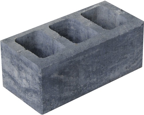 Pierre de construction en brique pleine Eleganca mélange gris anthracite 40 x 20 x 16,5 cm