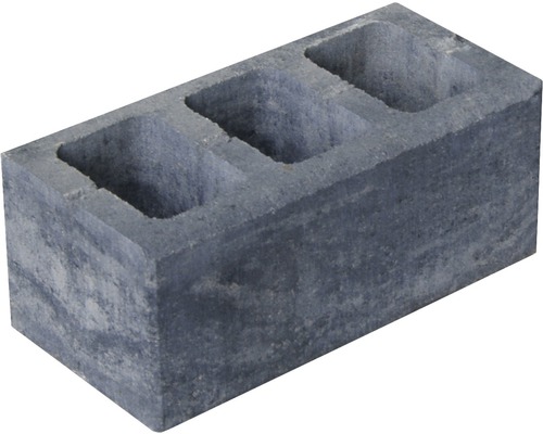 Pierre de construction en brique pleine Eleganca gris anthracite mélange 40x20x16,5 cm