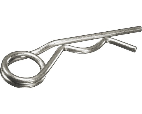 Connecteur à ressort galavanais Ø 2x50 mm 100 unités Goupille élastique en métal