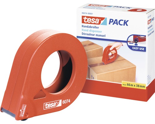tesa® Pack-Abroller orange 38 mm