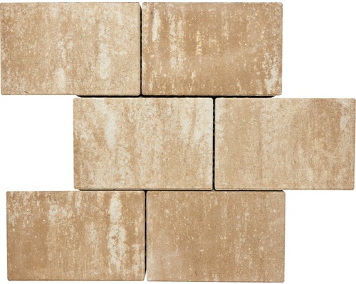 Six pavés en béton