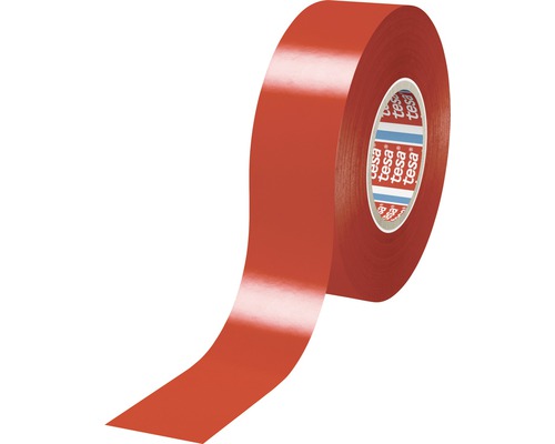 Bande isolante tesa® rouge 33 m x 19 mm