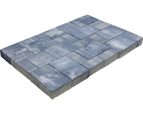 Pavés Crescendo light gris anthracite mélange multiformat, épaisseur 6 cm (disponible uniquement par couches)