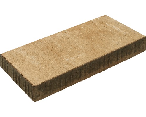 Pavé rectangulaire pavé Crescendo mélange Sahara-blanc avec micro chanfrein 60 x 30 x 8 cm