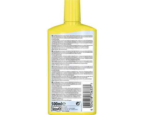 Conditionneur d''eau Tetra Vital pour aquariums, 500 ml