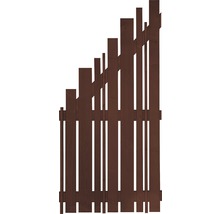 Holzzaun mit vertikalen Latten