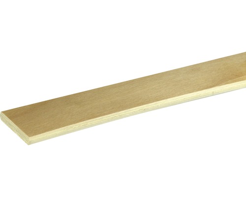 Baguette en bois pour caillebotis en hêtre peint 8x53x900 mm