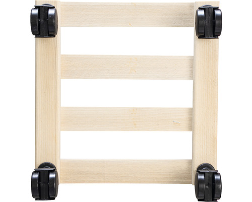 Rollwagen aus Holz mit vier Rädern