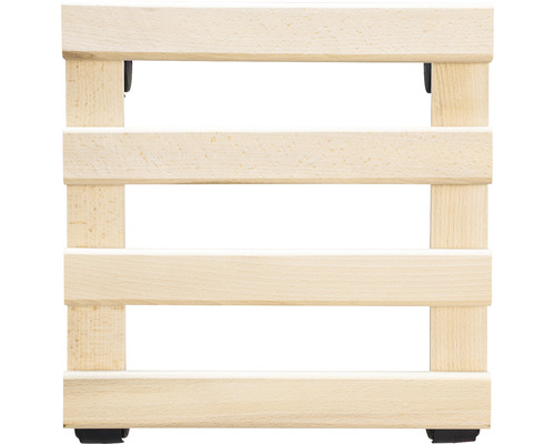 Holzregal mit vier Ablagen