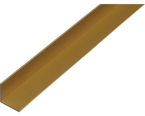 Profilé d’angle Aluminium or 15 x 15 x 1 mm x 1 mm , 1 m Profilé d''angle en métal
