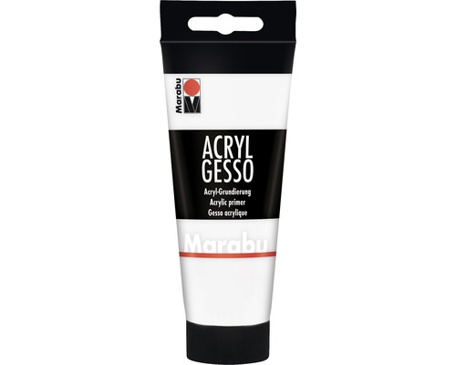 Marabu Acryl Gesso Grundierung weiss 808 100 ml Tube Acryl Gesso Grundierung