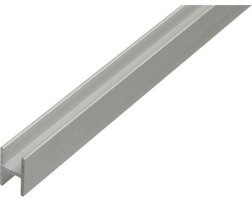 H-Profil Aluminium silber 9,1 x 12 x 1,3 x 1,3 mm 1 m