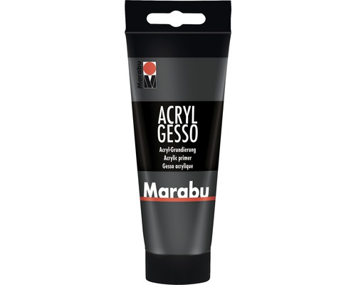 Peinture acrylique pour artiste Marabu Acryl Gesso 812 noir 100 ml