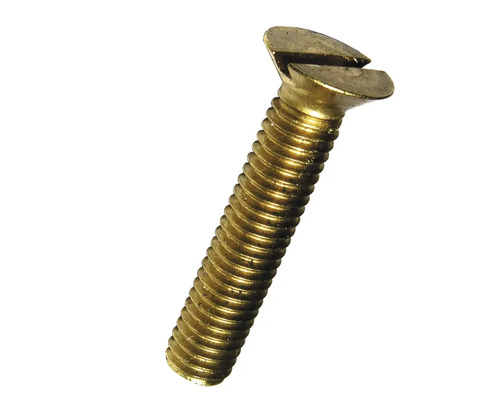 Senkschraube mit Schlitz 3x6 mm Messing DIN 963 100 Stück