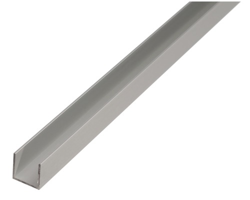 U-Profil Aluminium silber 18 x 20 x 1,3 x 1,3 mm 2 m