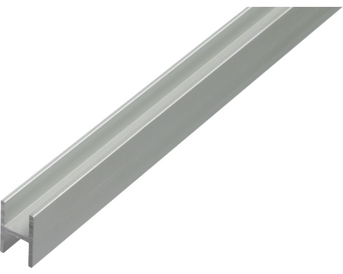 H-Profil Aluminium silber 9,1 x 12 x 1,3 x 1,3 mm 2 m