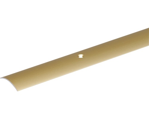 Profilé de transition Acier Laiton 30 x 1 mm , 2 m Profilé de transition en aluminium avec trou de fixation