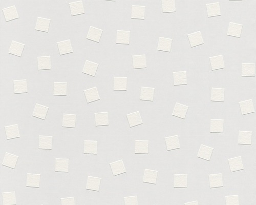 Papier peint intissé 2607-10 Meistervlies ProProtect carrés blanc