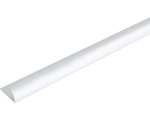 Abschlussprofil Aluminium silber 24,5 x 13,5 x 9 x 9 mm 2 m Bilderleiste aus Kunststoff