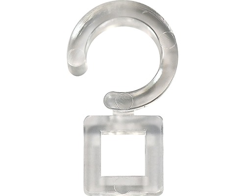 Agrafe pour tringle à rideau 2 transparent pour anneaux pour rideaux épaisseur 9 mm 12 pces Agrafe pour tringle à rideau 2 transparent pour anneaux pour rideaux épaisseur 9 mm 12 pces