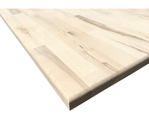 Plateau de table en hêtre B/C 1200x600x27 mm