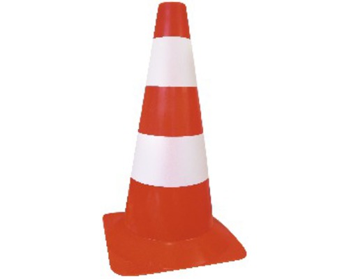 Signalkone orange/weiss reflektierend Höhe 30 cm Signalkone orange/weiss reflektierend Höhe 30 cm