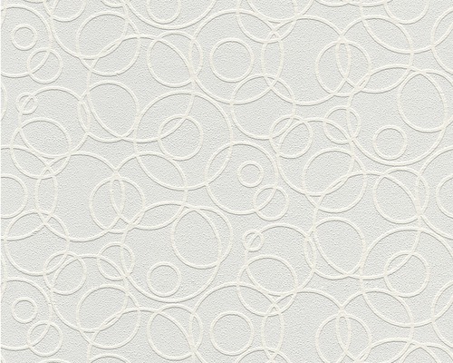 Vliestapete 5611-14 Meistervlies ProProtect Kreise weiss Tapete mit Kreis Muster