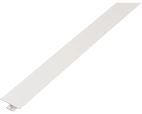 Profilé en H PVC blanc 25 x 6 x 10 mm x 1 mm , 1 m Profilé de finition en plastique