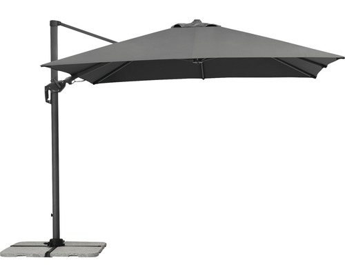 Freiarm-Sonnenschirm mit Standfuß für den Garten