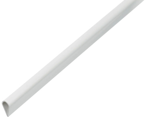 Profilé de serrage PVC blanc 15 x 0,9 x 0,9 mm , 2 m Profilé de protection des bords en plastique
