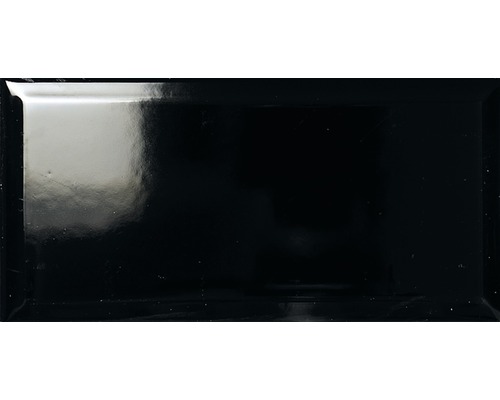 Carrelage mural Diamante Lucido, noir, 10x20 cm Carrelage mural Diamante Lucido, noir, 10x20 cm