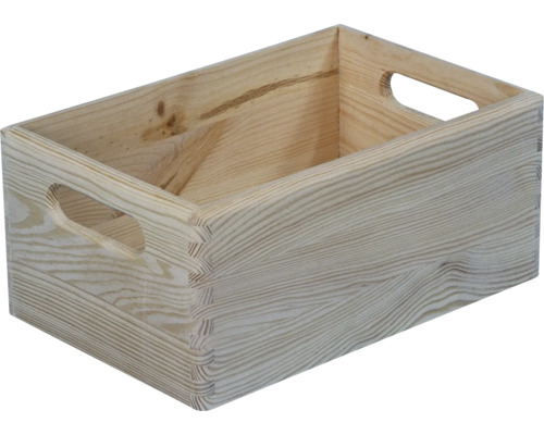 Caisse de rangement en bois 300x150x200 mm-0