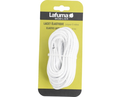 Cordon en caoutchouc Lafuma pour chaise longue Siesta L blanc 8 m